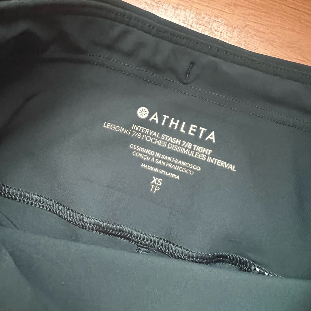 Athleta Green 7/8 Leggings